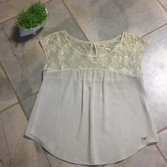 Hollister Tops - Hollister Gold Shear Top